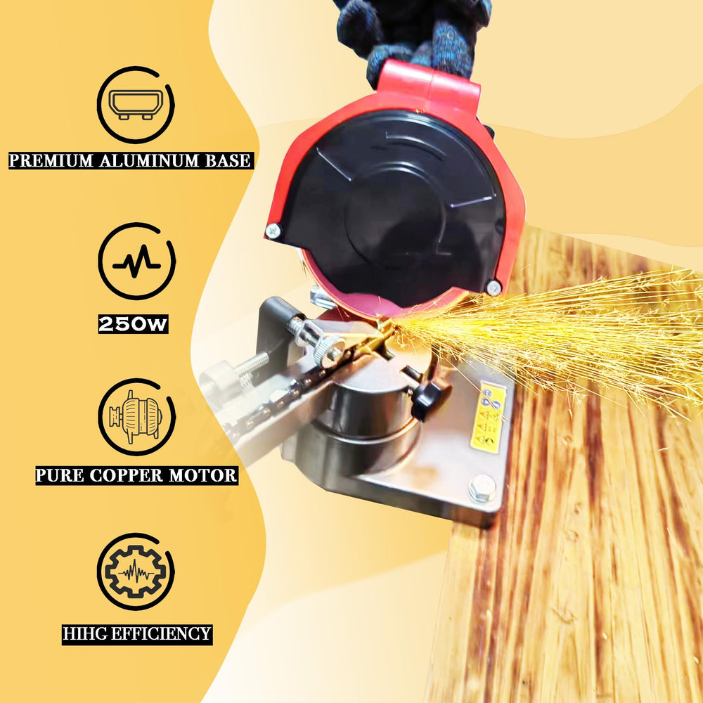 KonKell mounted on bench offering stable sharpening and repeatability