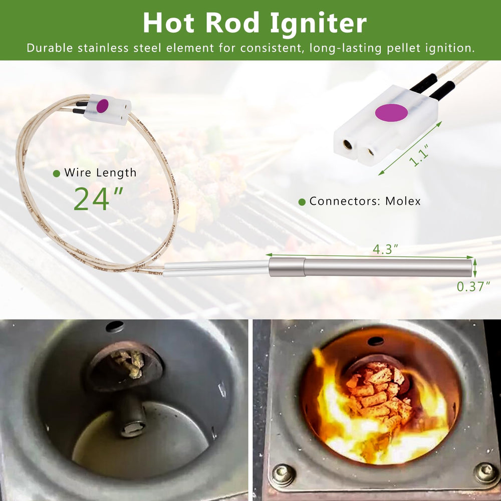 konros hot rod ignitor full length and heating tip for fast ignition and reliable starts benefit