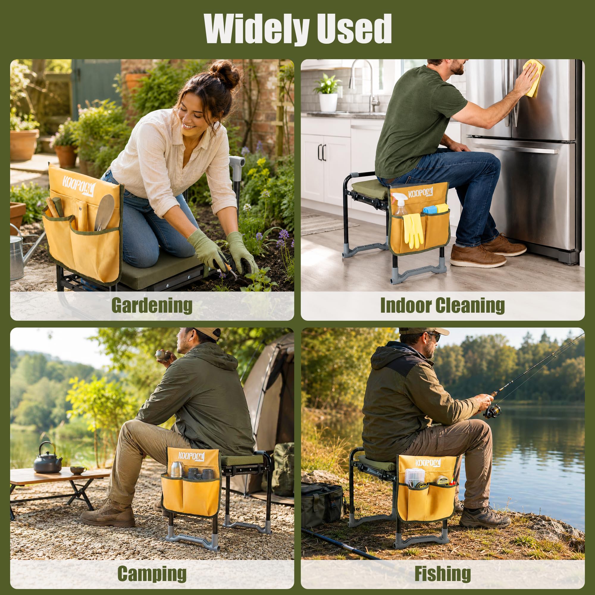 KOOPOOL raised handles detail, helps users stand up more safely benefit