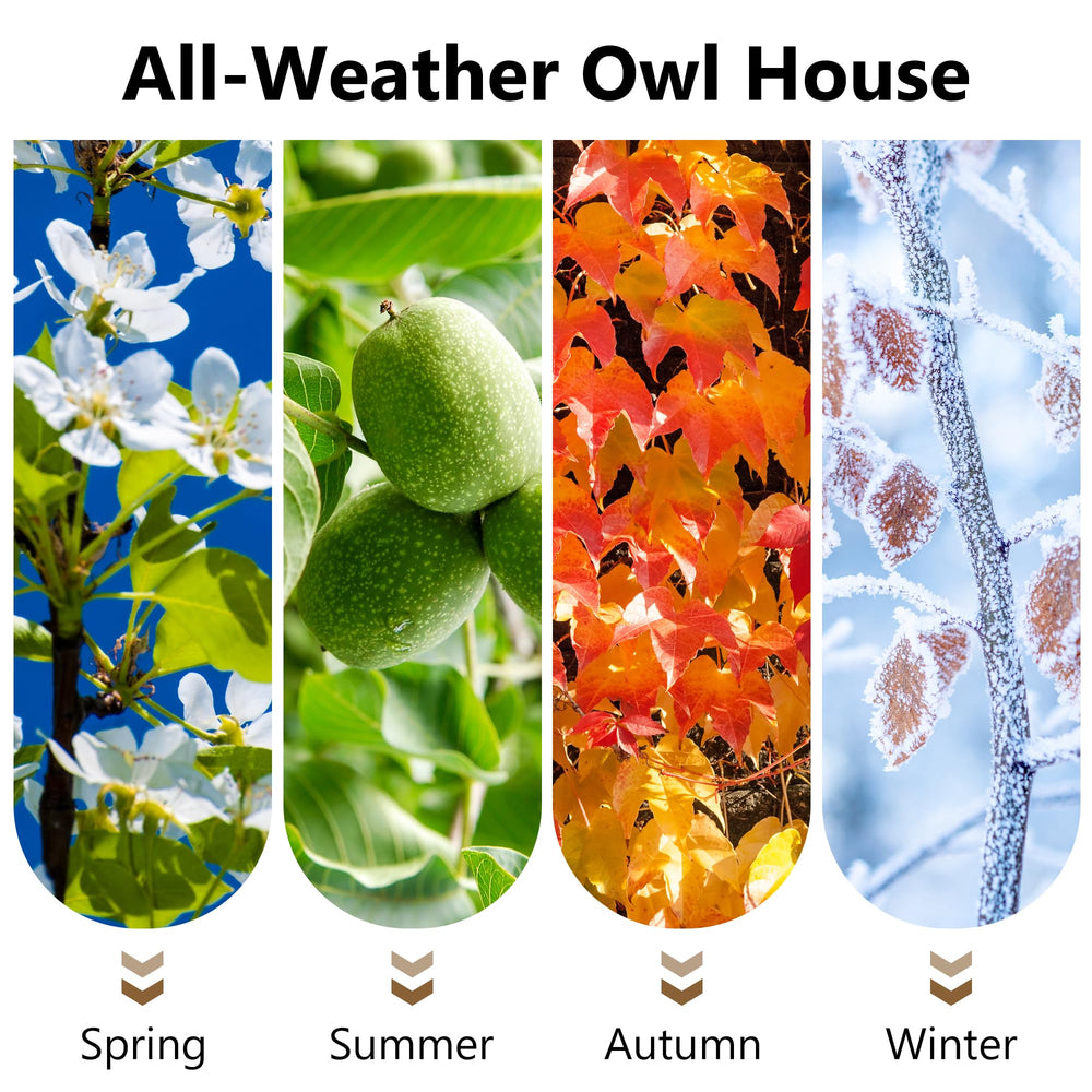 KOOPRO owl house opened for cleaning showing easy maintenance benefit