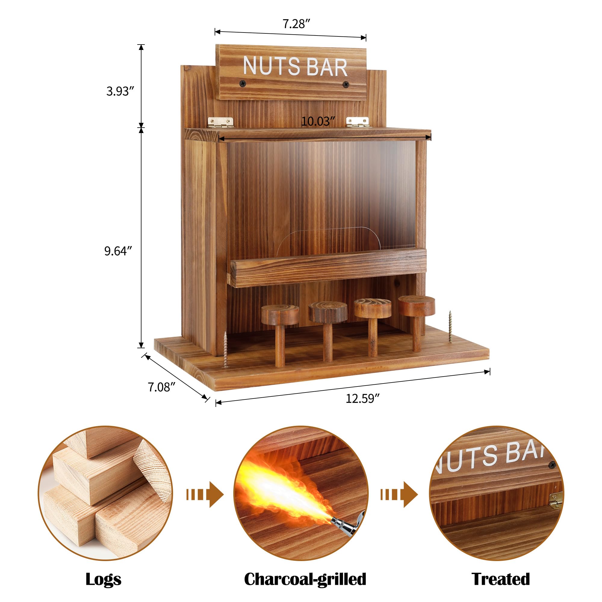 KOOPRO carbonized wood grain detail showing weather-resistant finish