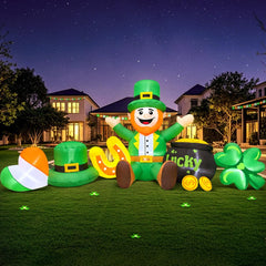 KOOY leprechaun front view showing festive design and instant curb appeal