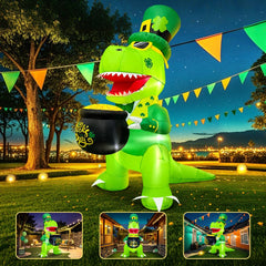 KOOY inflatable lit at night with warm LEDs, visible attractive evening glow