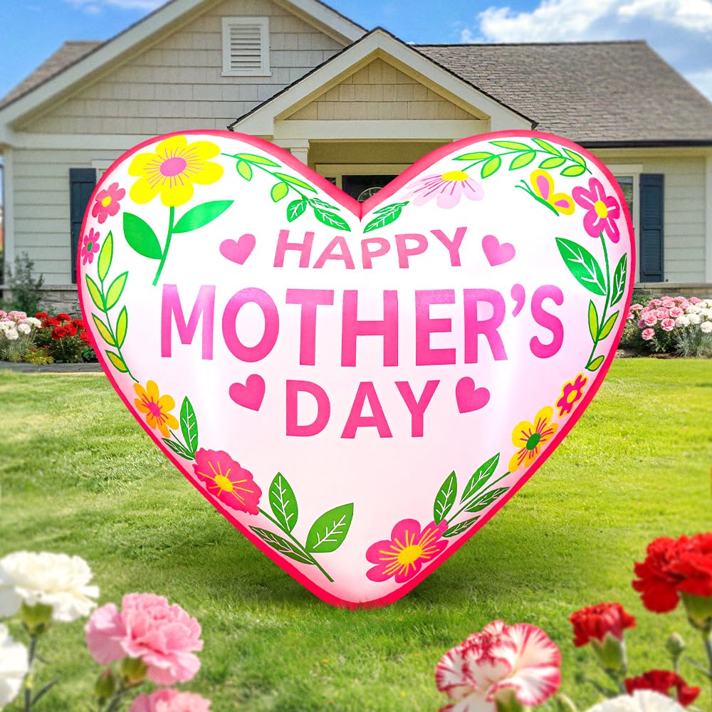 KOOY heart front view showing festive message and instant curb appeal