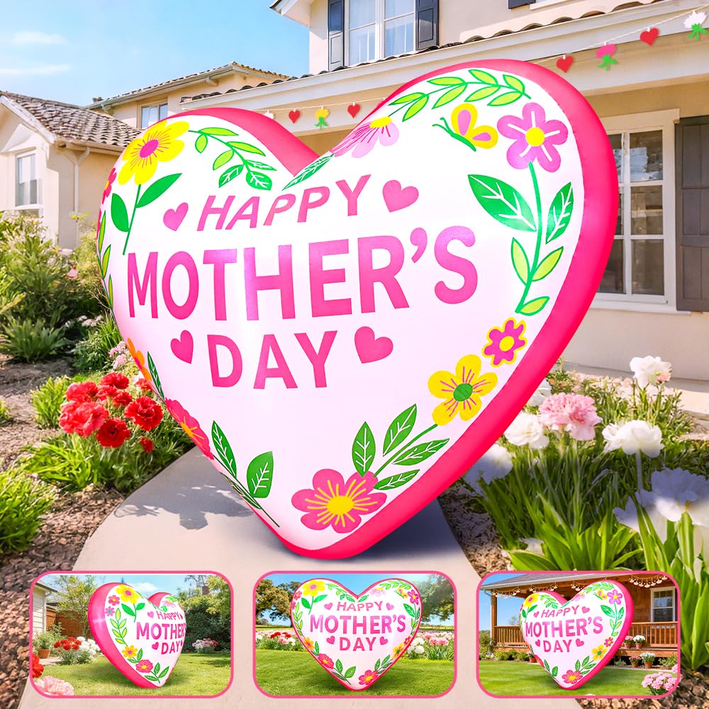 KOOY heart lit at night with LEDs providing bright warm illumination