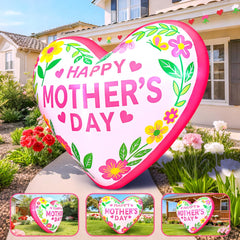 KOOY heart lit at night with LEDs providing bright warm illumination