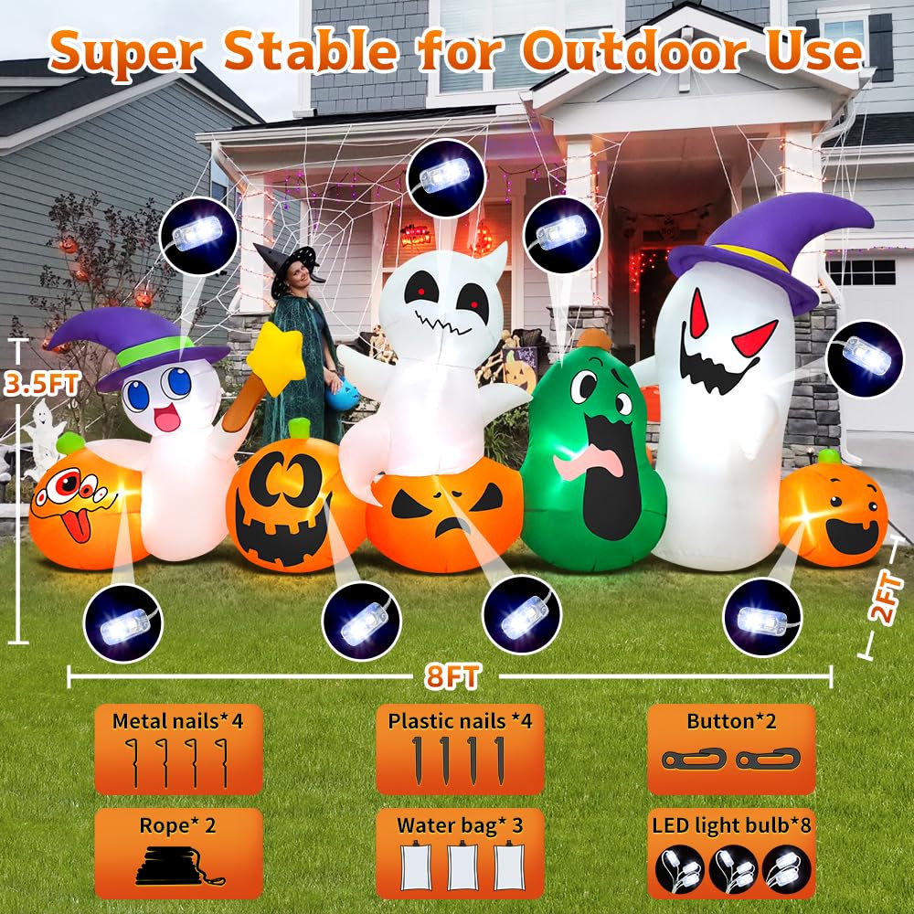 KOOY inflatable placed in a yard enhancing Halloween party atmosphere