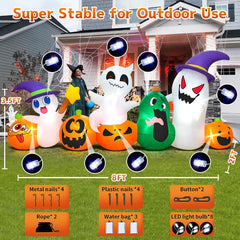 KOOY inflatable placed in a yard enhancing Halloween party atmosphere