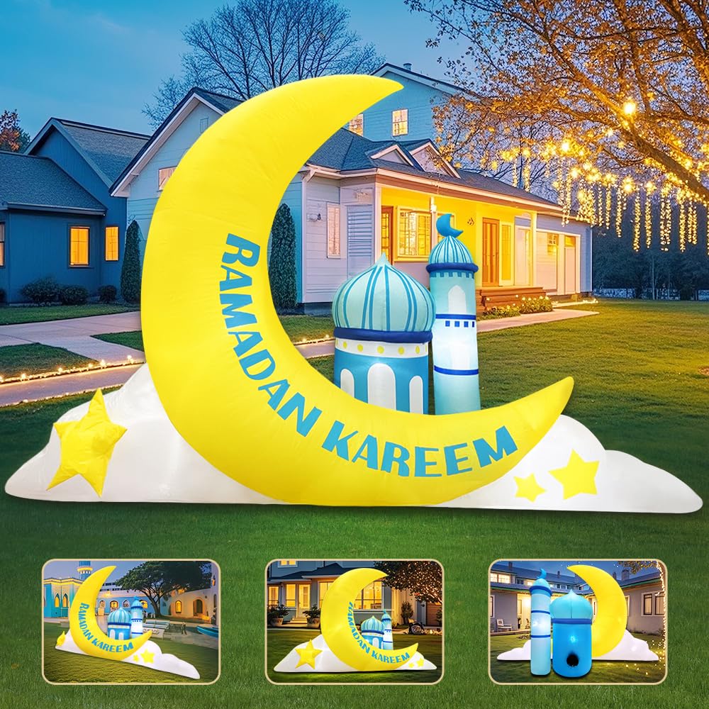 KOOY LED-lit night display creating visible festive ambiance outdoors