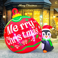 KOOY penguin front view showing bright colors and festive design for curb appeal