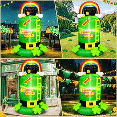 KOOY close detail of rainbow and gold pot highlighting colorful accents