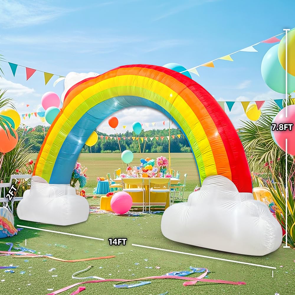 KOOY rainbow arch zipper and blower detail showing easy inflation and storage