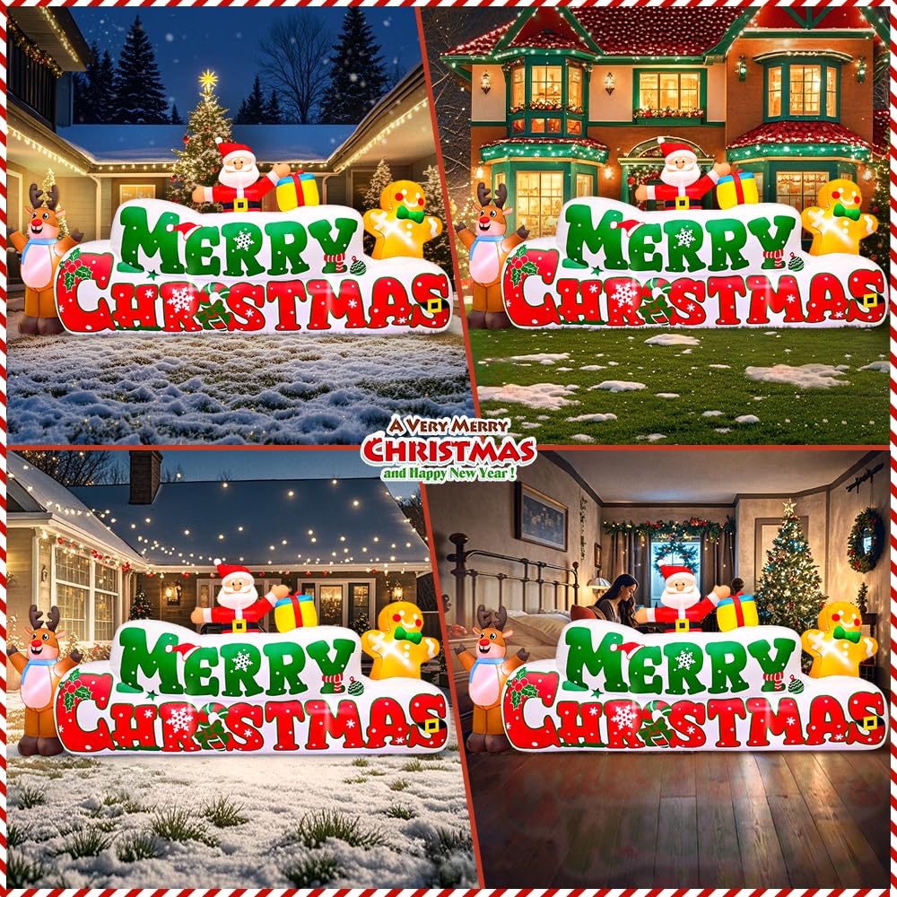 KOOY close-up of Santa, gingerbread and reindeer characters, highlights festive detail