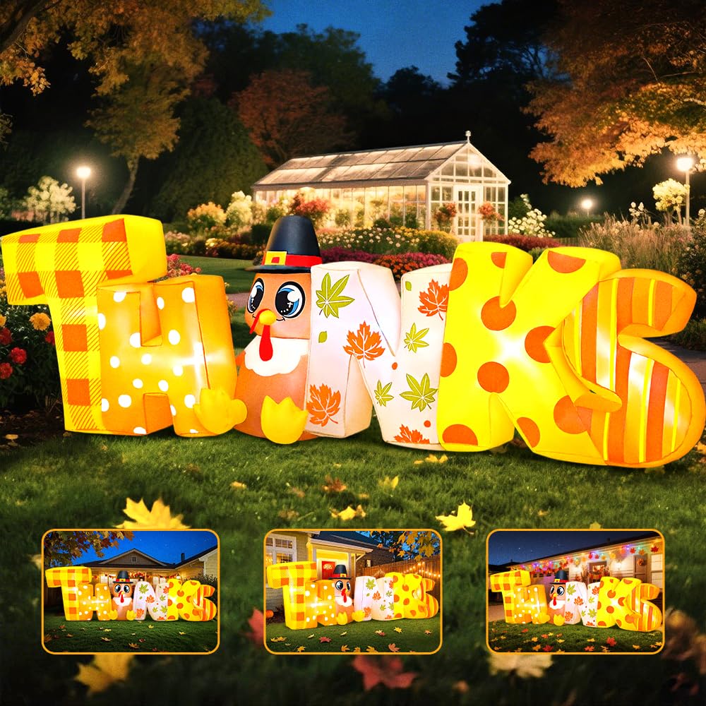 KOOY inflatable illuminated at night with LEDs for bright visibility