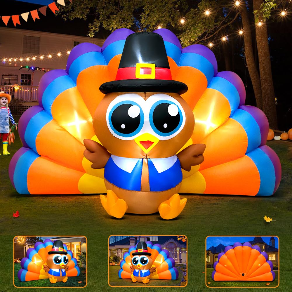 KOOY turkey lit at night with LEDs for improved curb appeal and visibility