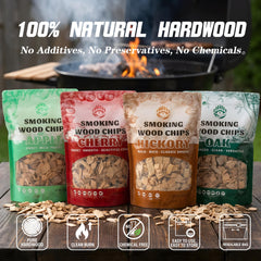 KORELION WOOD apple chips close-up showing fine texture for gentle sweet smoke