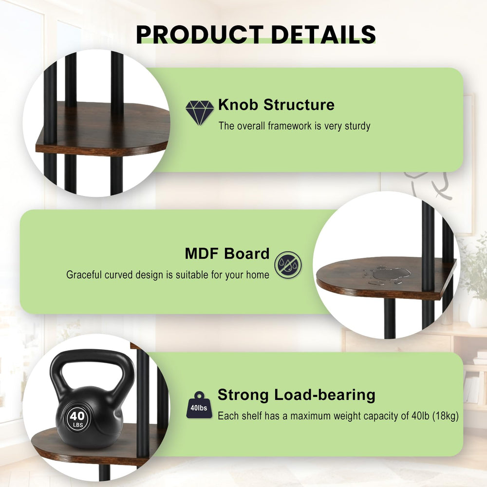Korrie Home plant stand styled in living room adding warm decor touch