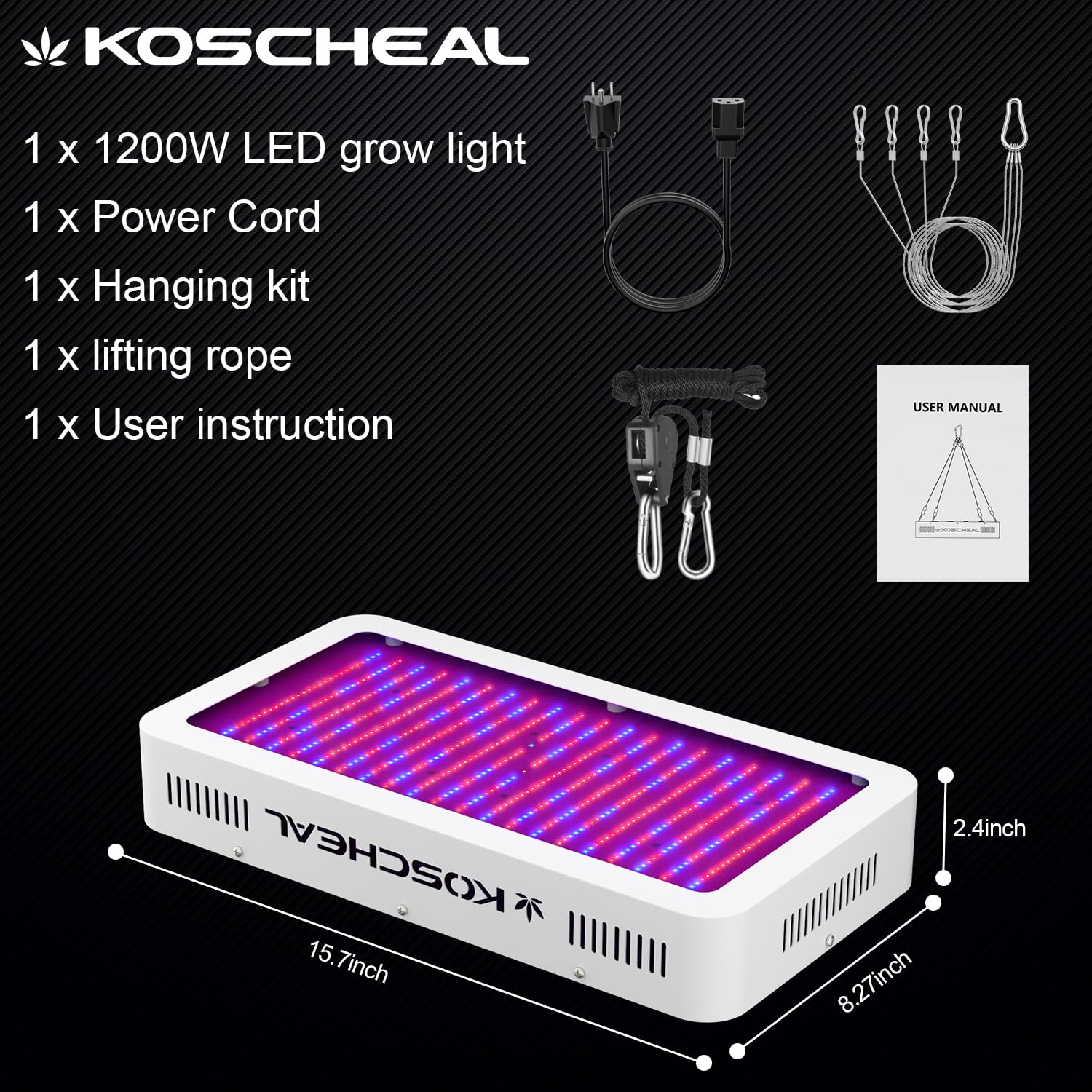 KOSCHEAL KS2000 packaged with accessories highlighting ready-to-install convenience