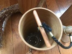 Koshi chime Air/Aria hanging in garden delivering peaceful ambient sound