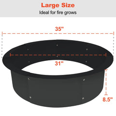 Koutemie assembled ring installed in ground demonstrating secure containment