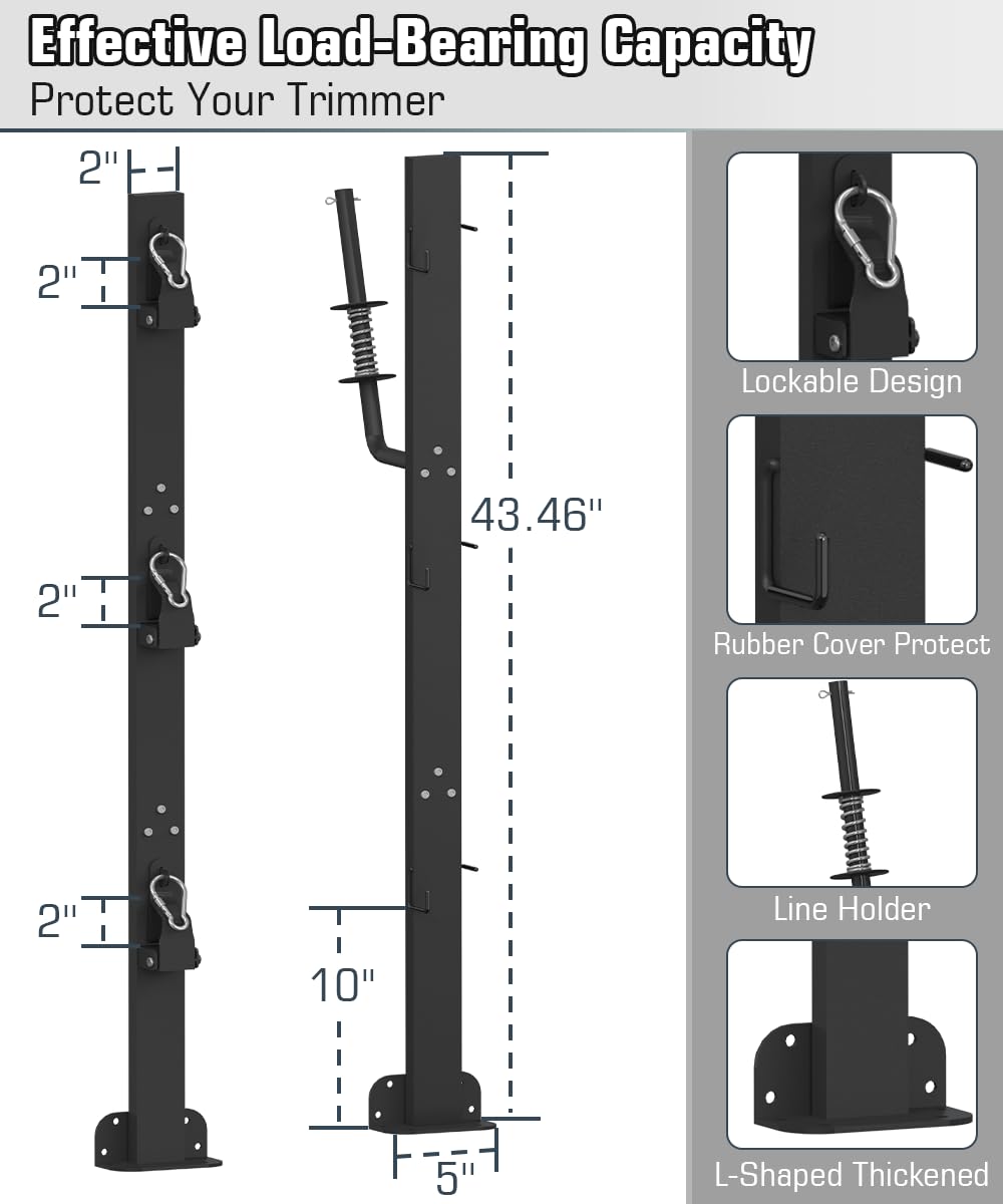 Koutemie closeup of lockable hasp and carabiners for theft prevention