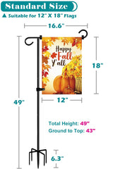 Koutemie flag attached in garden demonstrating secure display and decorative curb appeal