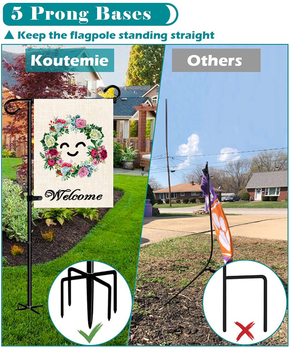 Koutemie height comparison with measuring tape showing adjustable 33 or 49 inches for versatility
