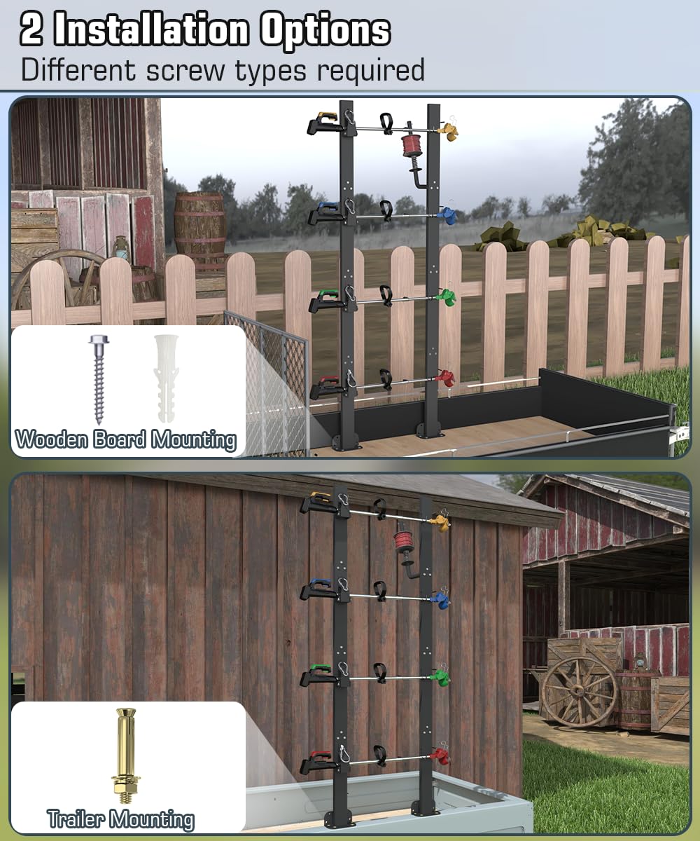 Koutemie trailer setup with the rack installed for professional landscaping efficiency