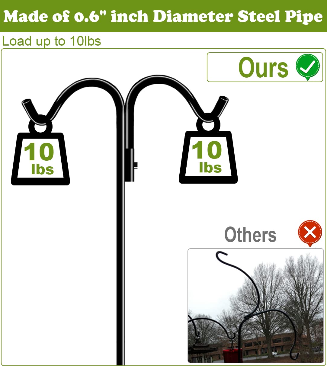 Koutemie modular pole connection detail for easy height adjustment