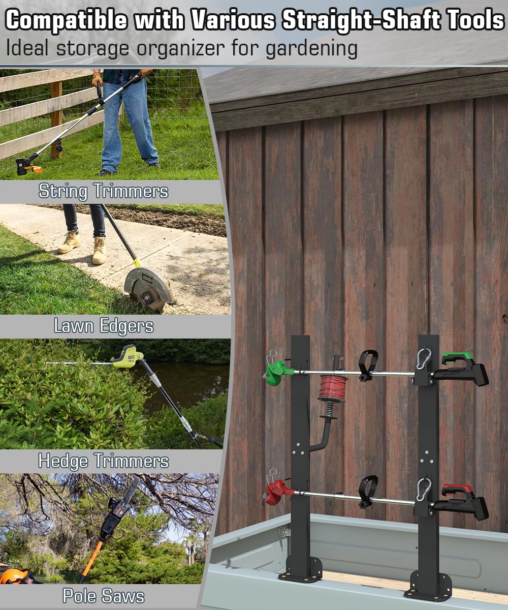 Koutemie rack mounted on wooden board showing versatile installation options and strength