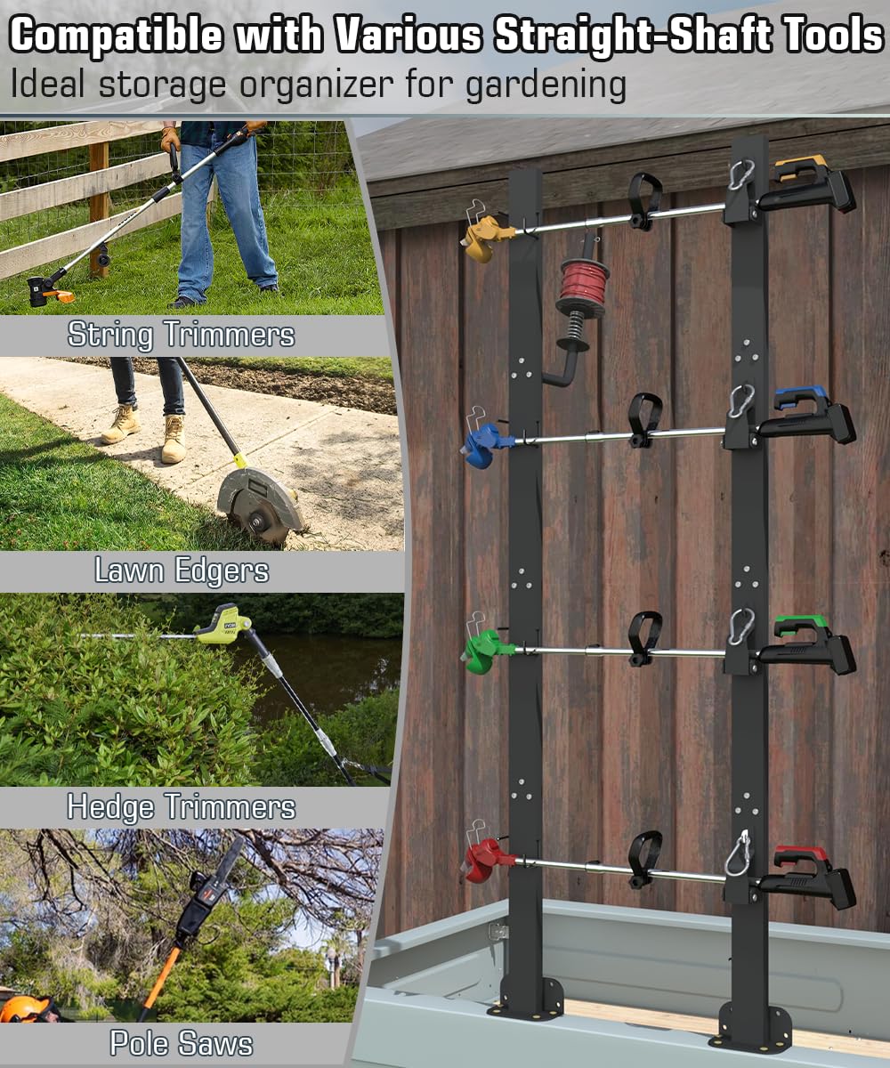 Koutemie rack beside a ruler showing compact size and mounting footprint
