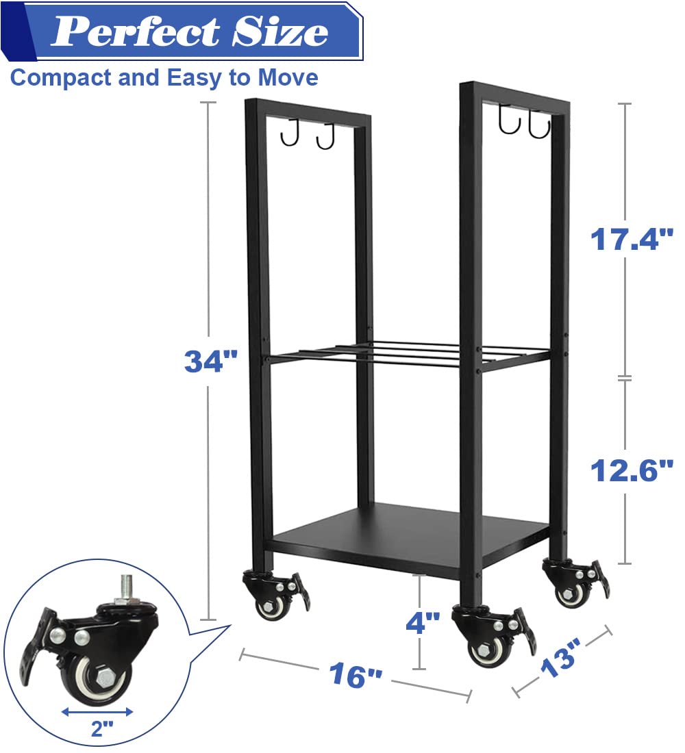 Koutemie frame hooks holding fireplace tools for quick-access organization