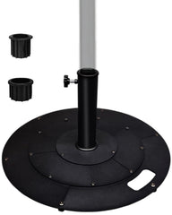 Koutemie front view of 21-inch umbrella base showing stable design and instant use