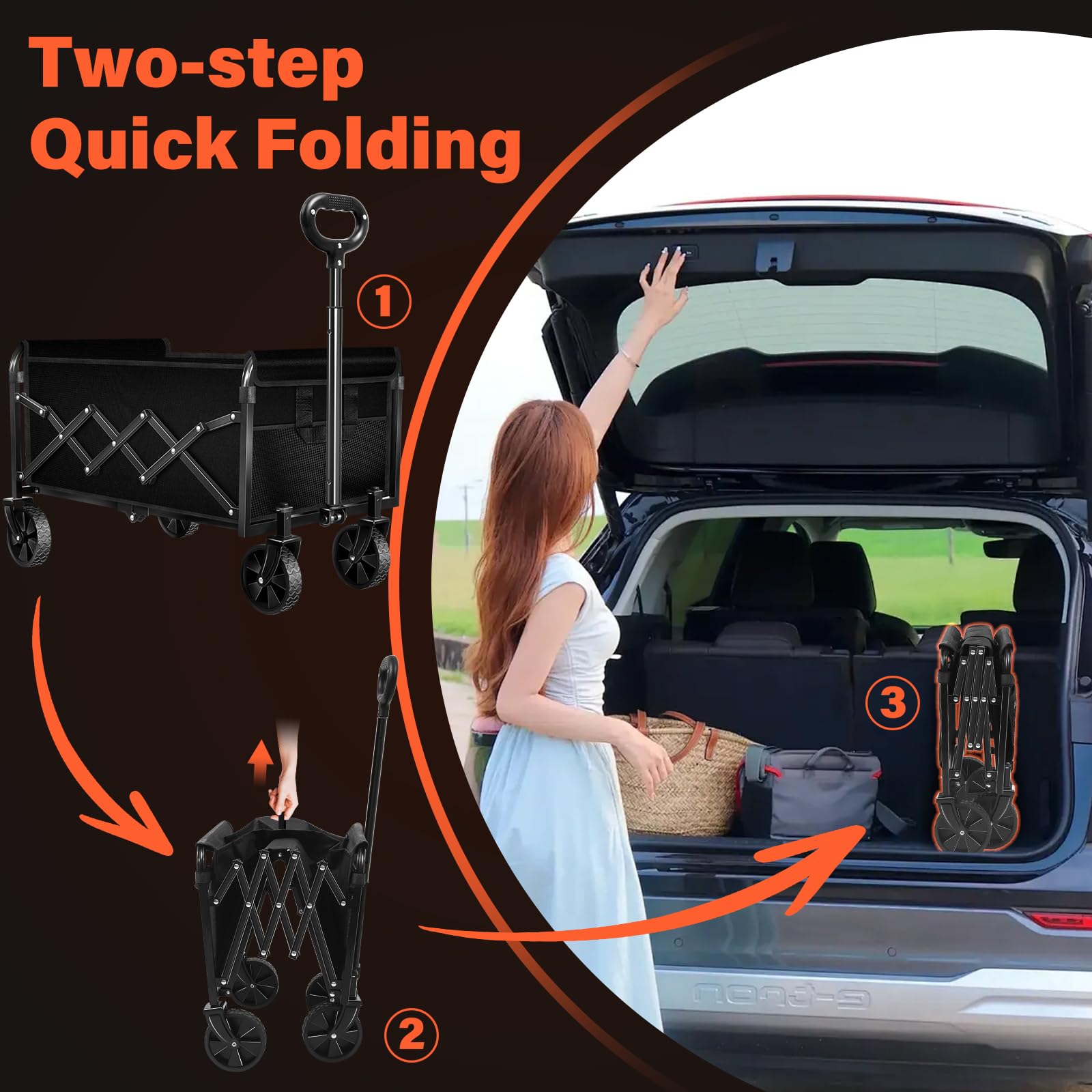 Kovryx adjustable handle pictured at angle for comfortable towing benefit