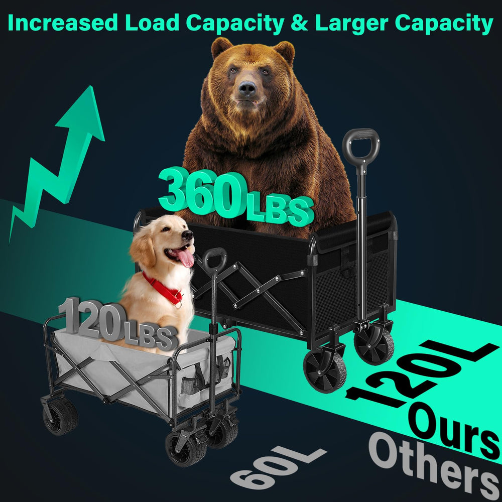 Kovryx loaded with groceries demonstrating 120L capacity and stability