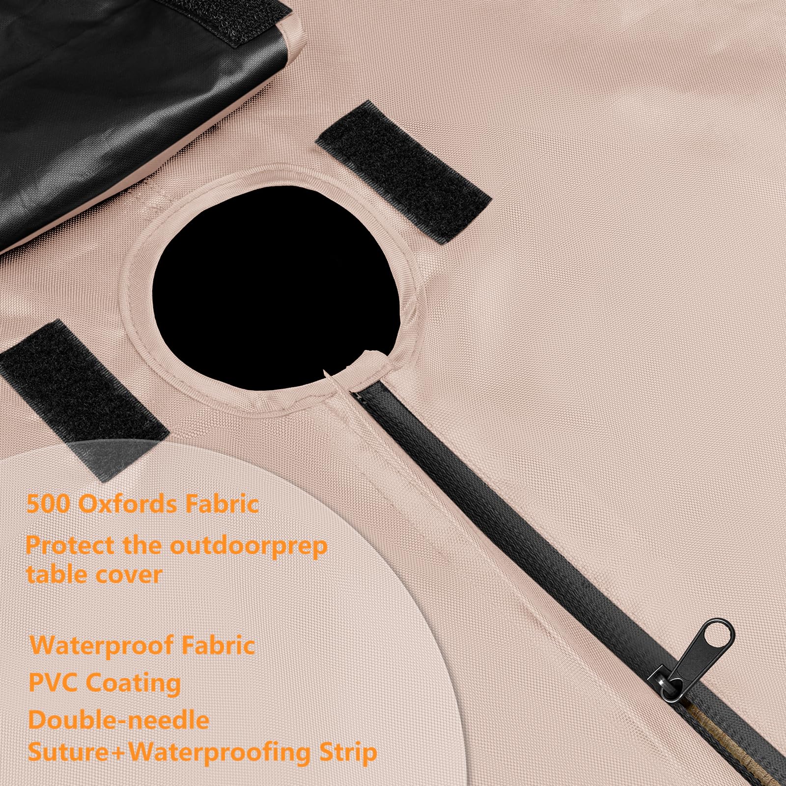 Kovshuiwe cover shown with chairs for size and height reference