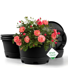 KPUVX front view 13-inch pot with saucer protecting surfaces