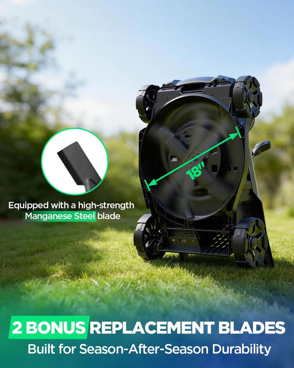 KraftSense dual battery compartment showing 40V power and extended runtime