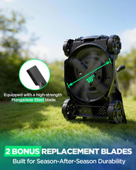 KraftSense dual battery compartment showing 40V power and extended runtime