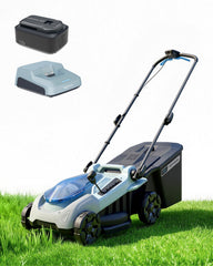 KraftSense front view of mower showing compact deck and portability benefit