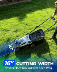 KraftSense rear with 50L grass collection bag attached for tidy finish
