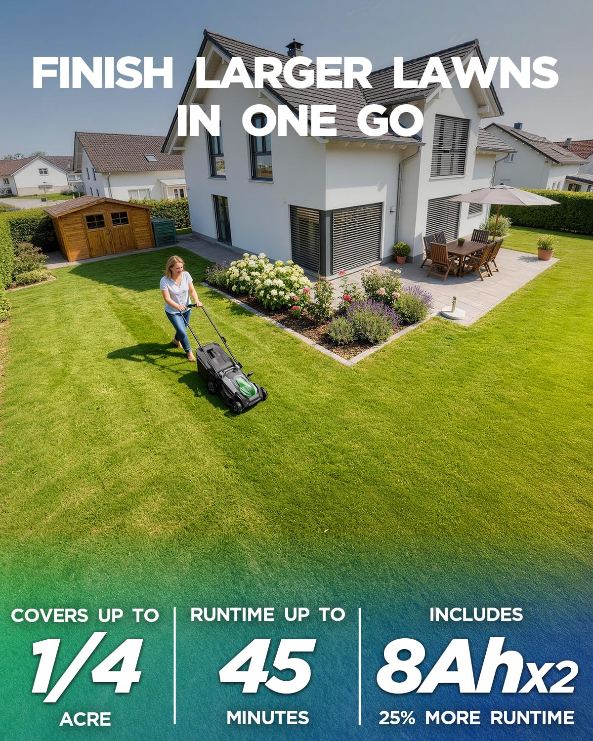 KraftSense side deck profile highlighting maneuverability and efficient cutting
