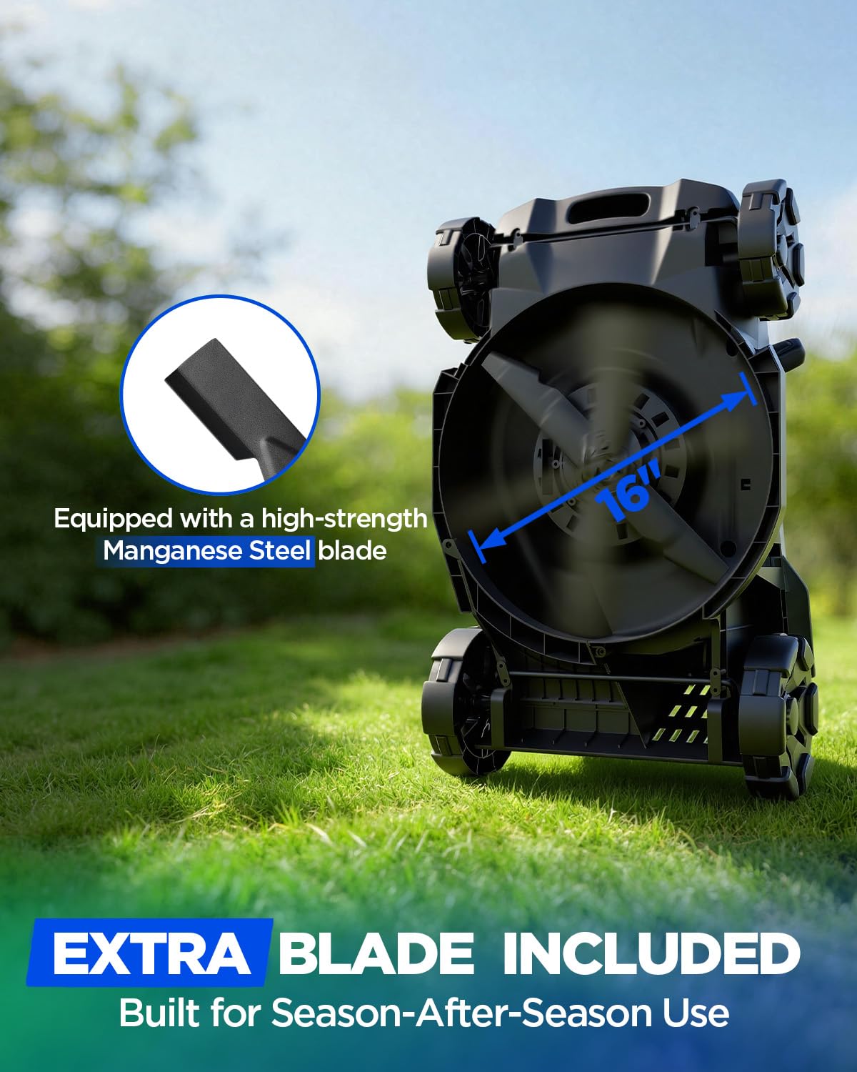 KraftSense side profile demonstrating easy maneuvering around obstacles