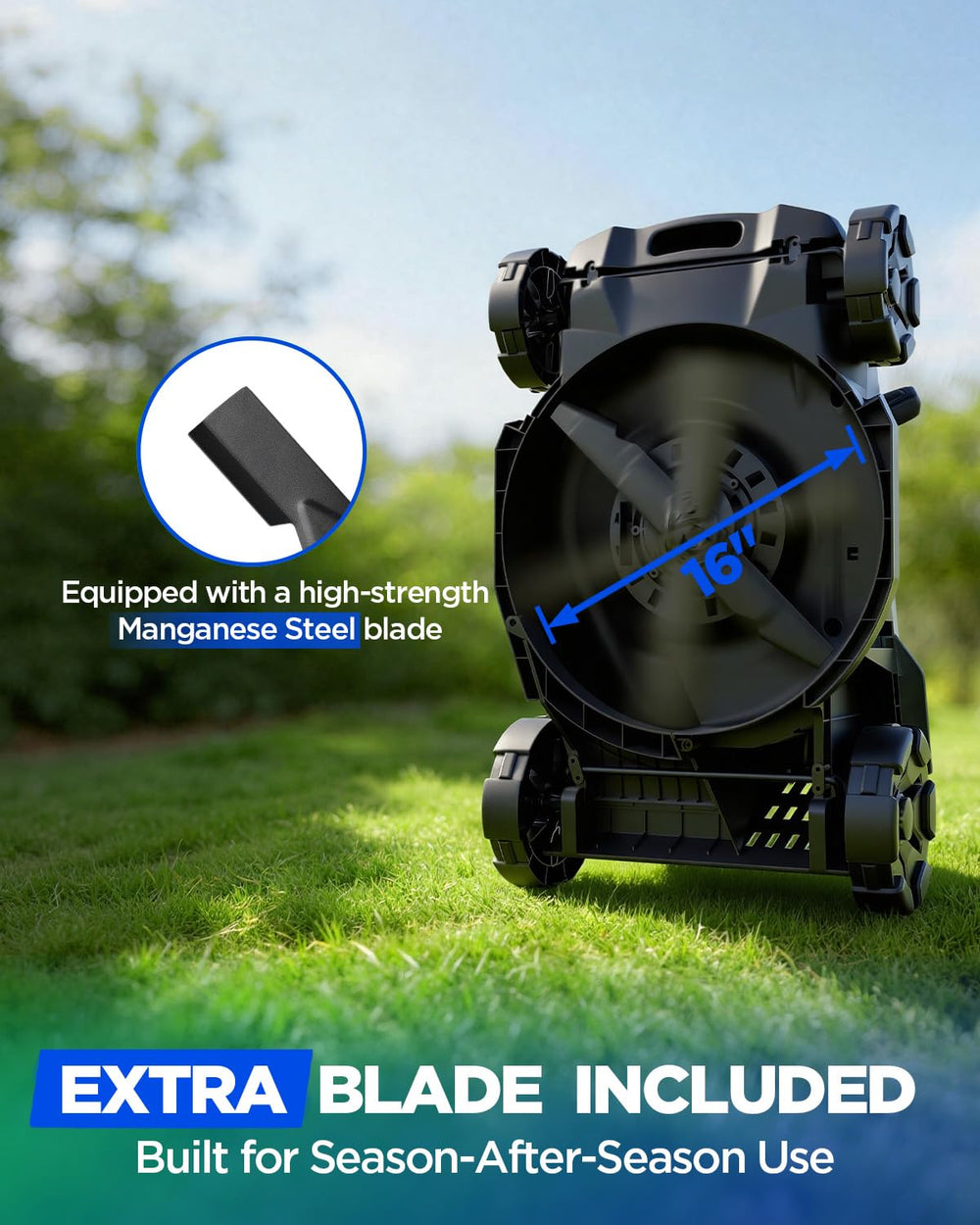 KraftSense side profile demonstrating easy maneuvering around obstacles