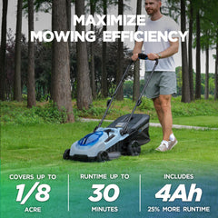 KraftSense side profile highlighting slim deck and maneuverable wheelbase benefit