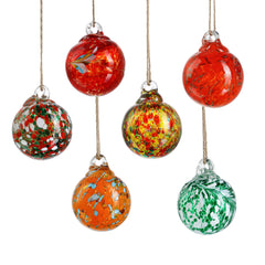 KRISININE front packaging showing six colorful glass witches balls benefits elegant gift-ready presentation
