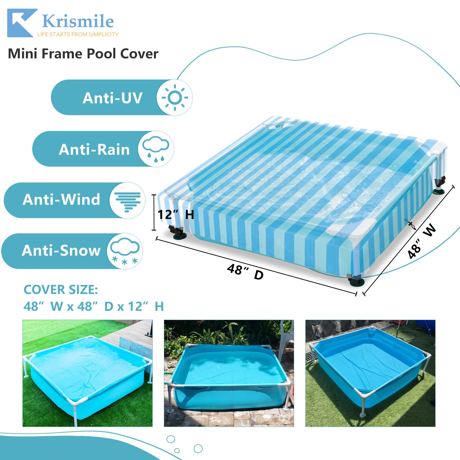 Krismile close-up of 600D fabric texture for durable protection