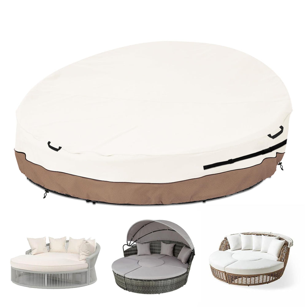 Krismile front view of 75" daybed cover showing full protection and fit
