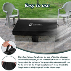 Krismile sandbag pocket detail adding stability and wind resistance