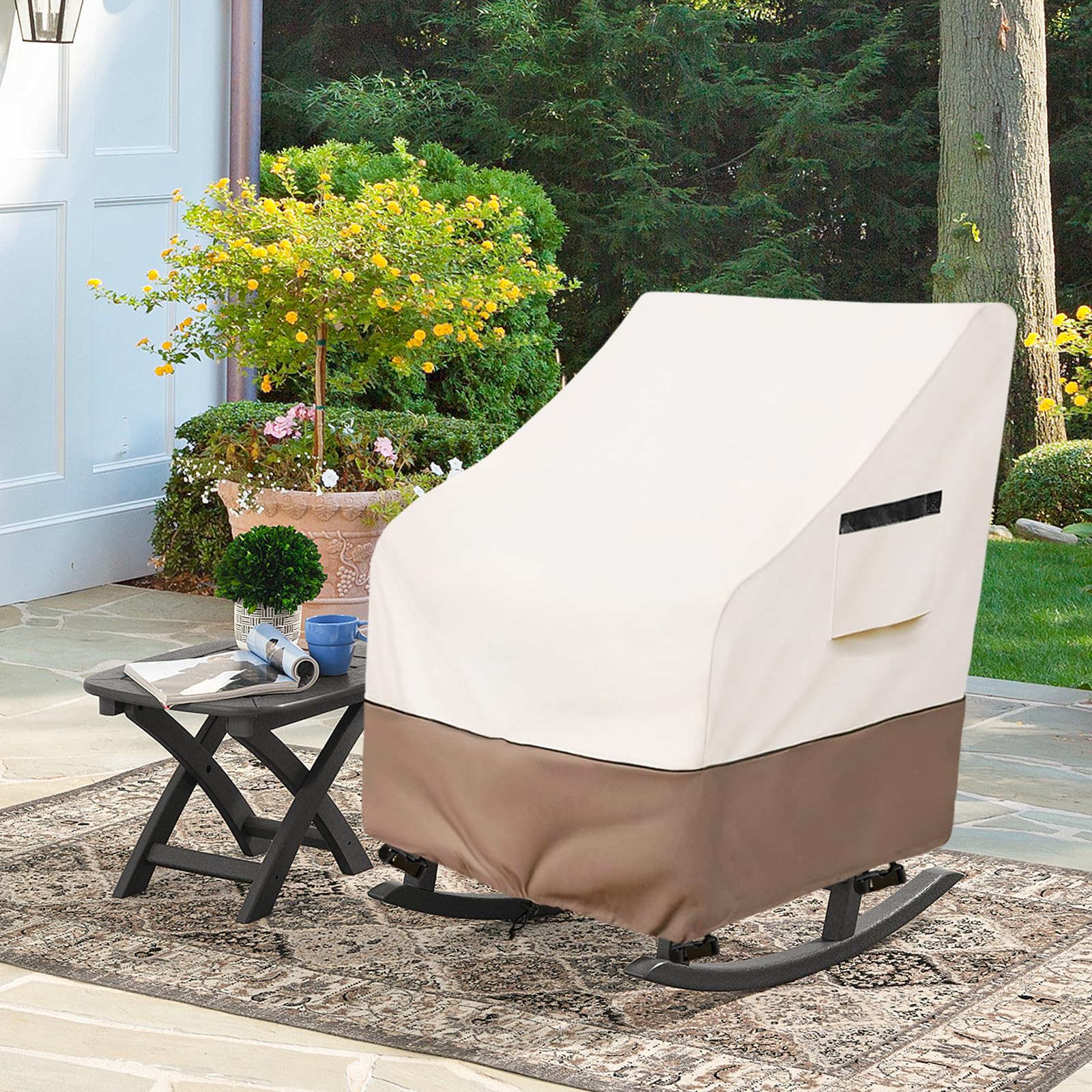 Krismile cover on chair for scale confirming fit dimensions benefit